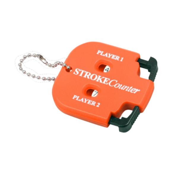 ゴルフストロークカウンター 小型ゴルフスコアインジケーター ゲーム競技 スポーツ用 オレンジ