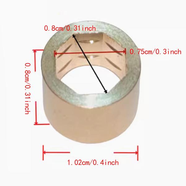 10個入り ビリヤードキュースティック フェルール 金属ビリヤードキューチップ フェルール ビリヤード用 102mm