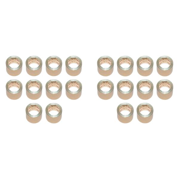 10個入り ビリヤードキュースティック フェルール 金属ビリヤードキューチップ フェルール ビリヤード用 102mm