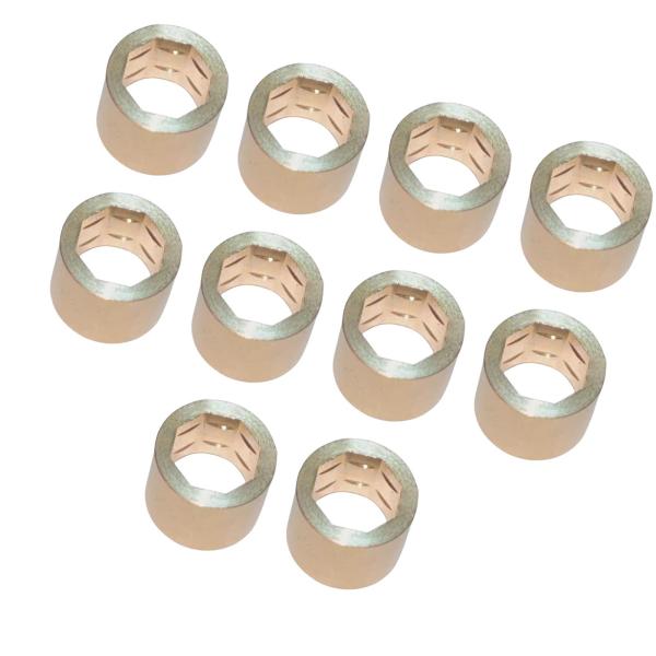 10個入り ビリヤードキュースティック フェルール 金属ビリヤードキューチップ フェルール ビリヤード用 102mm