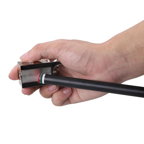 プールキューチップシェイパー メタル 8 in 1 ビリヤードプール用品 シェーピングキューチップ シルバー