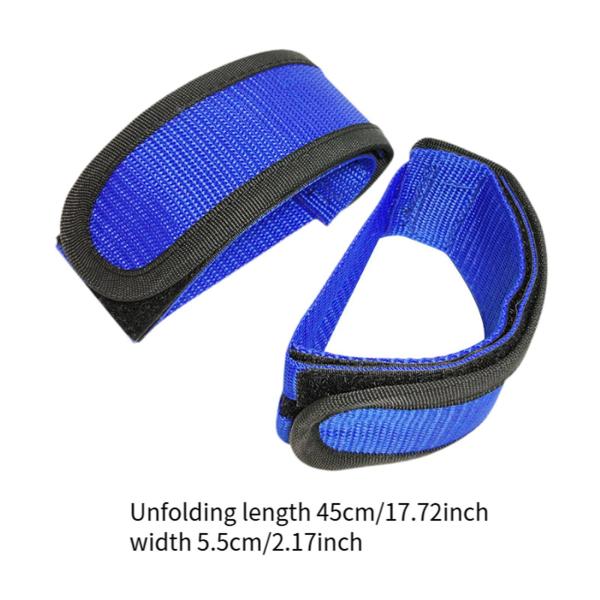 自転車ペダルストラップ フットベルト 固定ギア マウンテンバイク アウトドア サイクリング用 2個入り ブルー