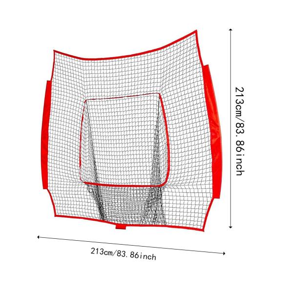 野球交換ネット練習7x7ft簡単なセットアップソフトボールピッチングバッティングスポーツのためのネットトレーニングエイド
