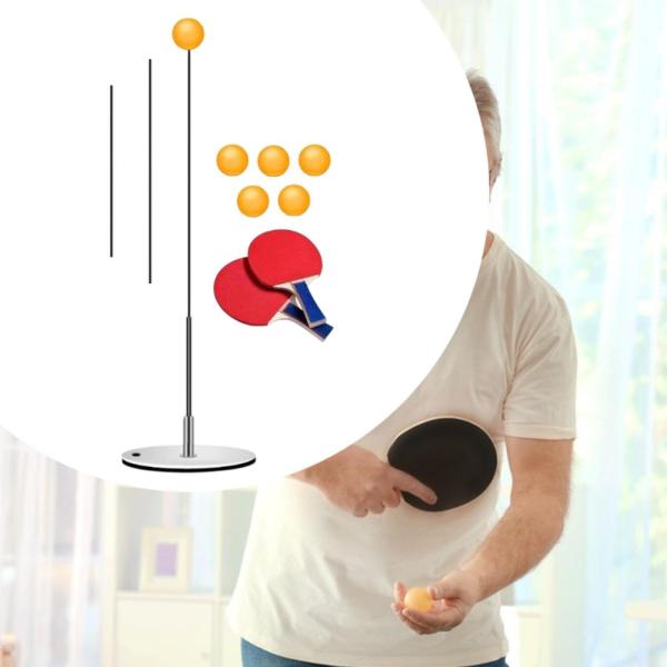 ピンポンボールパドルセット、卓球トレーニングキット高レジリエンス頑丈な弾性ソフトシャフトセルフトレーニング装置