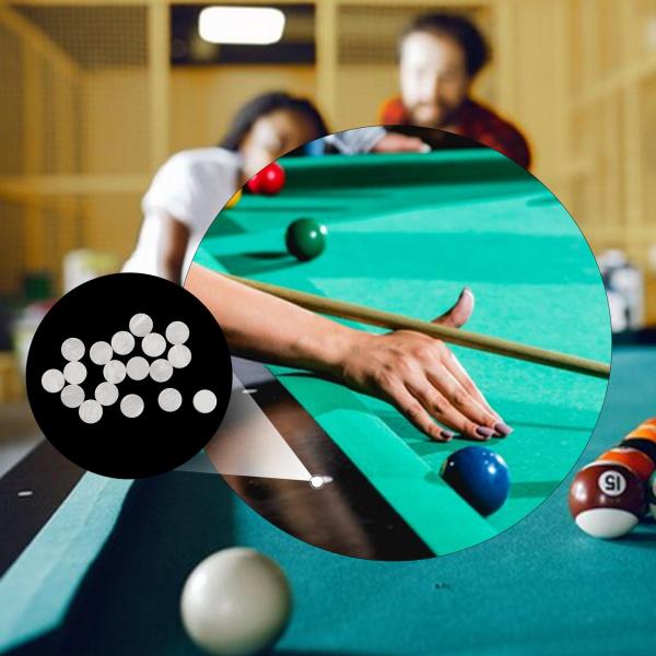 18個 ビリヤードテーブルマーカードット 入り ビリヤードポイントステッカーン、プロ仕様、アクリル製、スヌーカースポットロケーター、クラブ、ホーム、パ