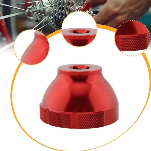 16ノッチボトムブラケット取り外しツール 頑丈な44mm BBT-69.2 BB5700 XT BB70用 レッド
