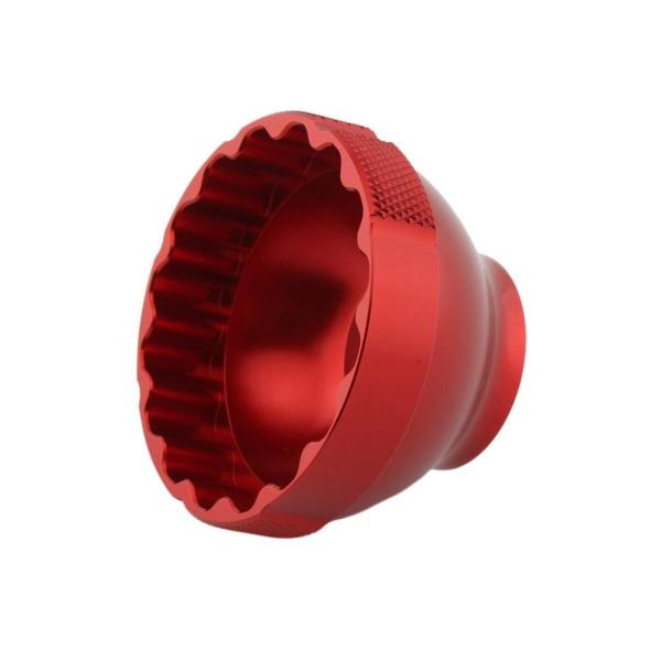 16ノッチボトムブラケット取り外しツール 頑丈な44mm BBT-69.2 BB5700 XT BB70用 レッド