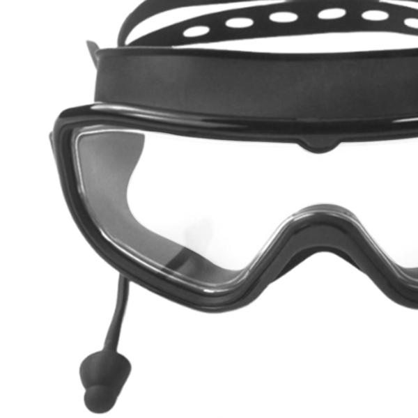 大人用水泳ゴーグル 漏れ防止 収納ケース付き 快適な水泳ゴーグル ブラック