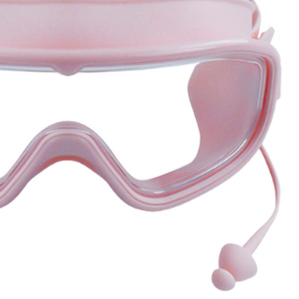 大人用水泳ゴーグル 漏れ防止 収納ケース付き 快適な水泳ゴーグル ピンク
