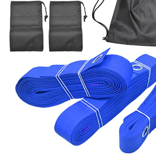 ビーチバレーコート境界線キット 多目的 52.5フィートと26.2フィートのライン ブルー