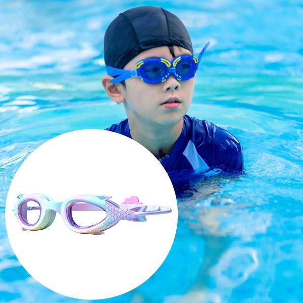プールゴーグル 調節可能なノーズブリッジ 水泳用メガネ 男の子 女の子 子供用 3〜12歳 