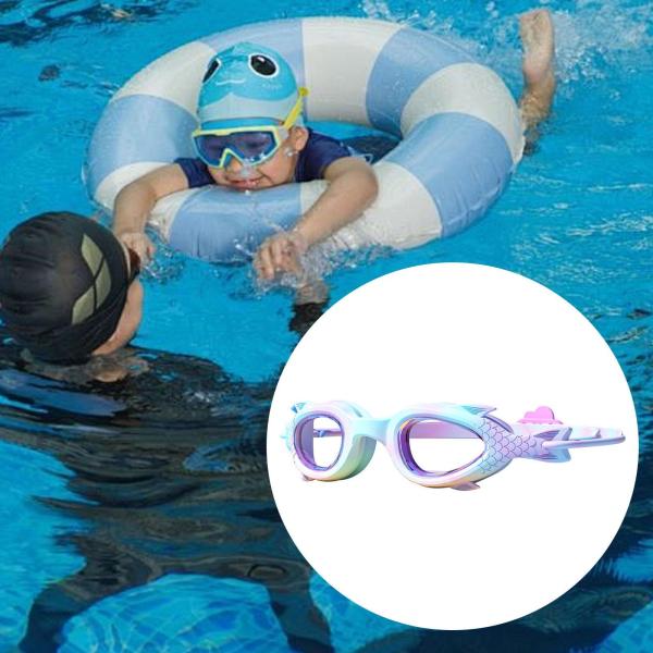 プールゴーグル 調節可能なノーズブリッジ 水泳用メガネ 男の子 女の子 子供用 3〜12歳 