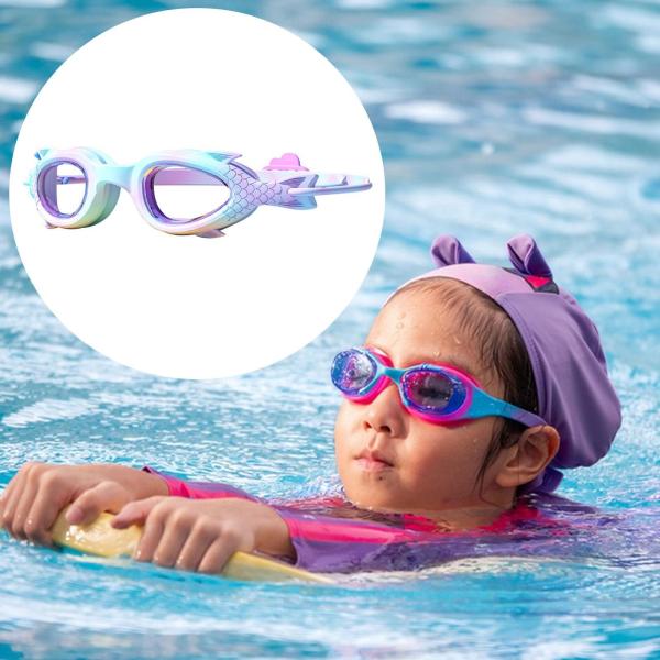 プールゴーグル 調節可能なノーズブリッジ 水泳用メガネ 男の子 女の子 子供用 3〜12歳 