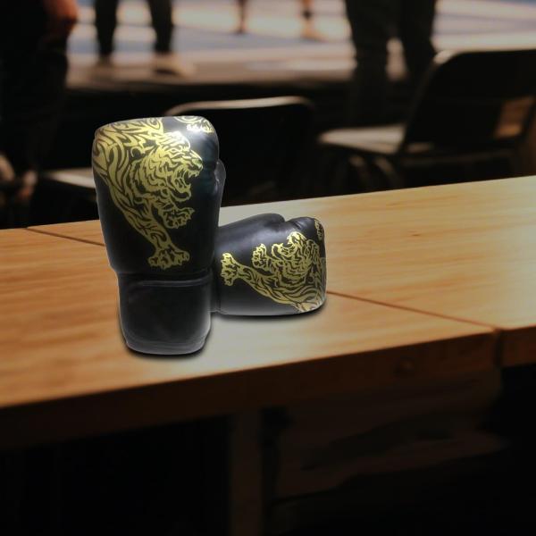 ボクシングトレーニンググローブ ファイトトレーニングミット フィットネス グラップリング キックボクシング 子供用 ブラック