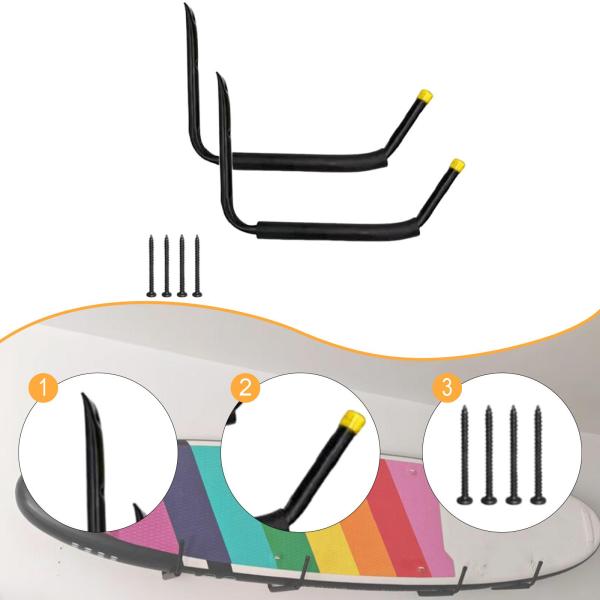 カヤック収納ラック ユーティリティオーガナイザー カヤックハンガー カヌー パドルボード用 ホーム イエロー