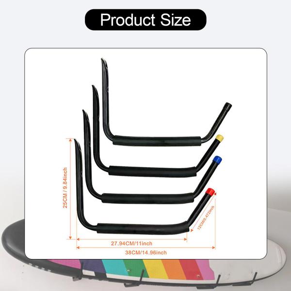 カヤック収納ラック ユーティリティオーガナイザー カヤックハンガー カヌー パドルボード用 ホーム イエロー