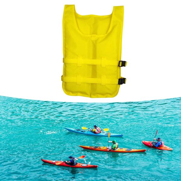 ライフベスト ポータブル 調節可能なストラップ スイムジャケット 大人用 カヤック イエロー