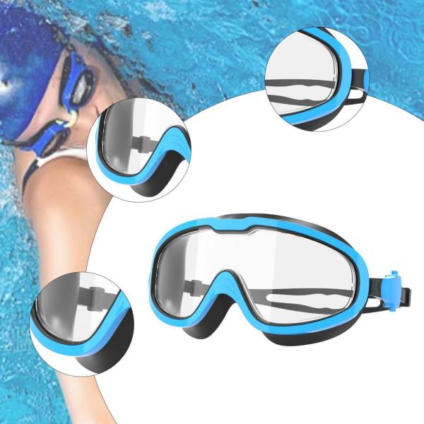 スイミングゴーグル スイミンググラス レディース メンズ ユース 大人 子供用 ブルー ブラック
