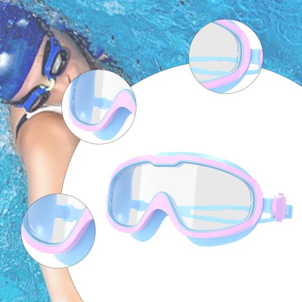 スイミングゴーグル スイミンググラス 女性 男性 若者 大人 子供用 ブルー パープル