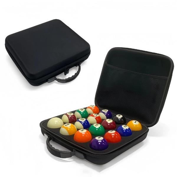 プールボールケース ジッパー付き ビリヤードキャリーバッグ 用具 旅行 トーナメント用 ストラップなし