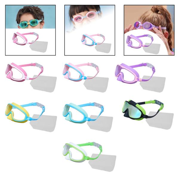 子供用水泳ゴーグル 快適でスタイリッシュな水泳用メガネ シュノーケリング ダイビング用 ピンク ホワイト