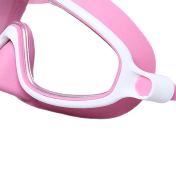 子供用水泳ゴーグル 快適でスタイリッシュな水泳用メガネ シュノーケリング ダイビング用 ピンク ホワイト