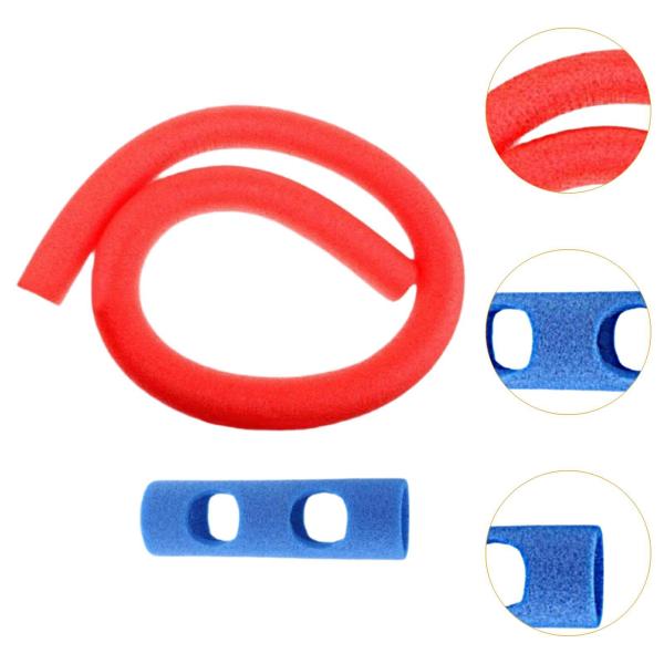 プールヌードル ポータブル 屋外 水遊びおもちゃ 多目的 水泳用 浮力スティック 赤 青