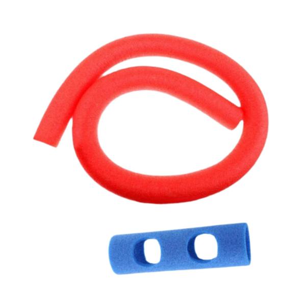 プールヌードル ポータブル 屋外 水遊びおもちゃ 多目的 水泳用 浮力スティック 赤 青