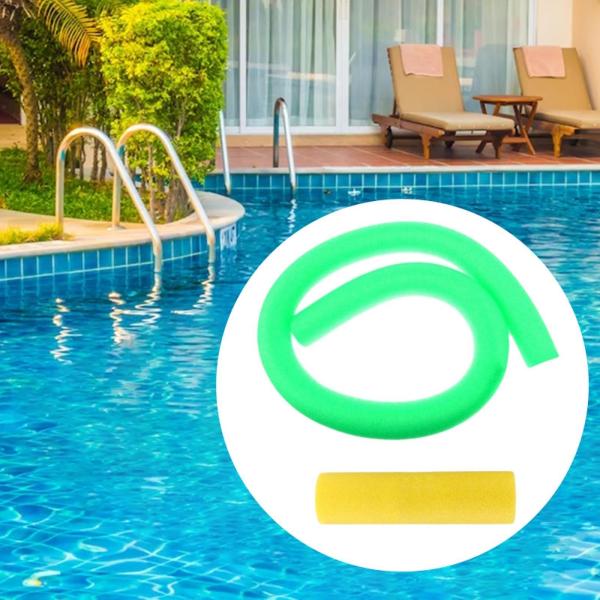 プールヌードル ポータブル 屋外 水遊びおもちゃ 多目的 水泳用 浮力スティック グリーン イエロー