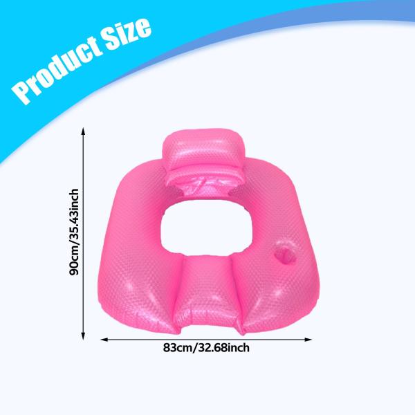 大人用インフレータブルプールフロート 夏の水遊びに最適なおもちゃのプールラウンジャー レッド