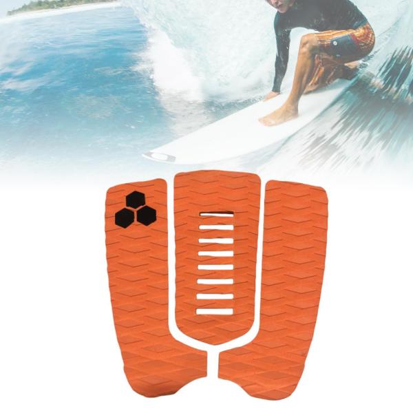 スタンドアップスキムボード用トラクションパッド3個DIYオレンジ