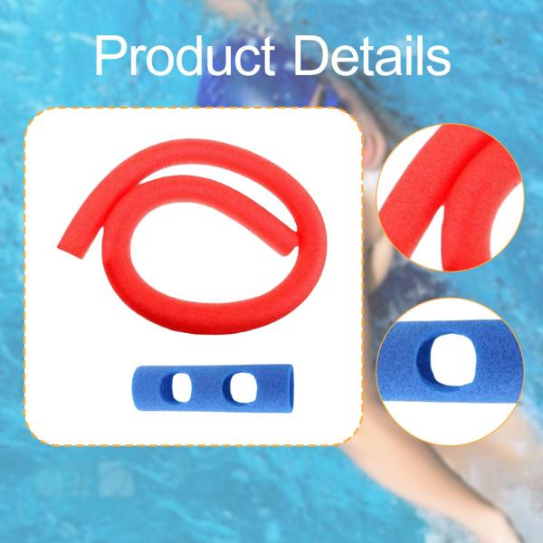 プールヌードル ウォータートイ 水浮力補助 フレキシブル補助ツール フロートスティック レッド
