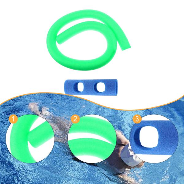 プールヌードル ウォータートイ 水浮力補助 フレキシブル補助ツール フロートスティック グリーン