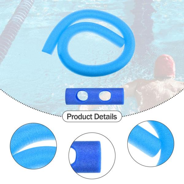 フローティングプールヌードル 水泳トレーニング補助具 スイミングプールアクセサリー プールフロート ブルー