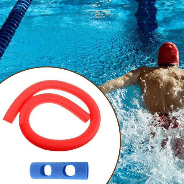 フローティングプールヌードル 水泳トレーニング補助具 スイミングプールアクセサリー プールフロート レッド