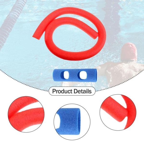 フローティングプールヌードル 水泳トレーニング補助具 スイミングプールアクセサリー プールフロート レッド