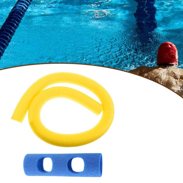 フローティングプールヌードル 水泳トレーニング補助具 スイミングプールアクセサリー プールフロート イエロー