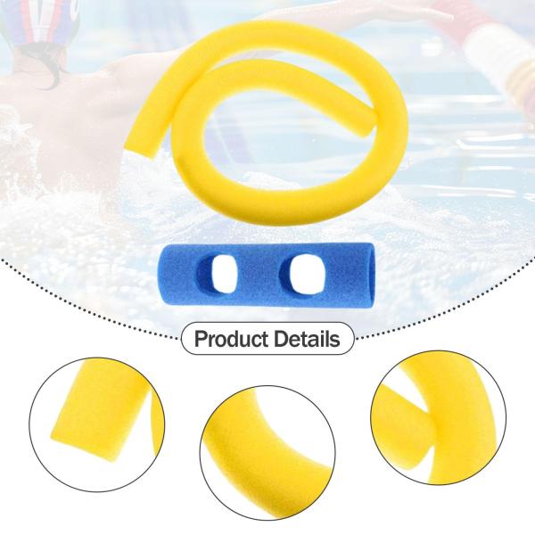 フローティングプールヌードル 水泳トレーニング補助具 スイミングプールアクセサリー プールフロート イエロー