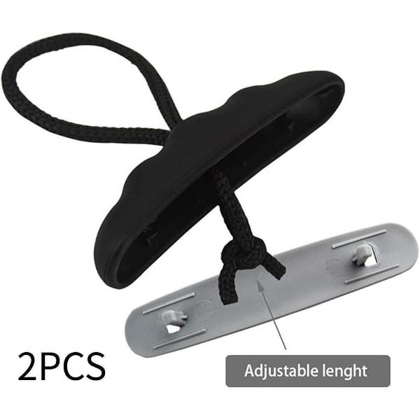2 個セット カヤック用プルハンドル 10.5cmx9cm カヌー用キャリーハンドル コードアクセサリー付き カヤック
