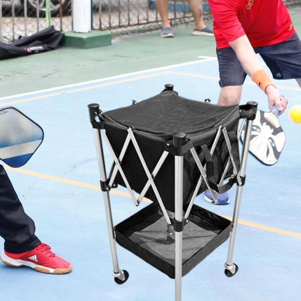 テニスボールバスケットカート 折りたたみ式ピックルボール収納カート