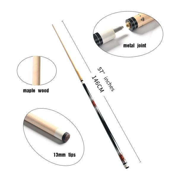 プールキュー大人用ビリヤードキュースティック2セクションプールスティックスヌーカービリヤードプレーヤー初心者ゲームビリヤードテーブルスポーツ