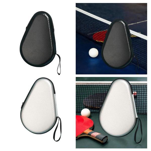 卓球パドルケース 耐摩耗性 ポータブル スポーツアクセサリー ギフト ブラック