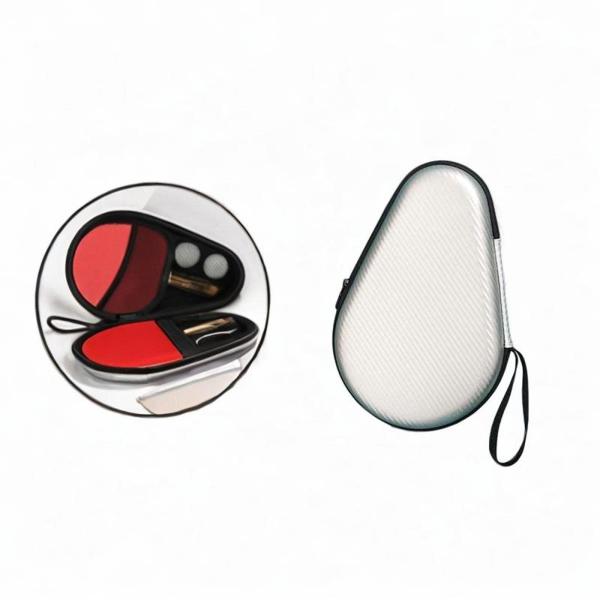 卓球パドルケース 耐摩耗性 ポータブル スポーツアクセサリー ギフト 銀