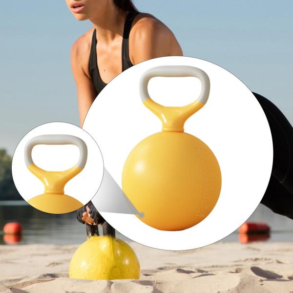 Suns ケトルベル 16kg イエロー ソフトケトルベル 水入り ボディトーニング器具 デッドリフト用