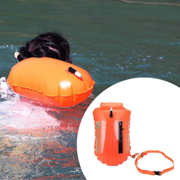 スイムブイ プロフェッショナル 軽量 ハイキング 釣り シュノーケリング用アクセサリー オレンジ