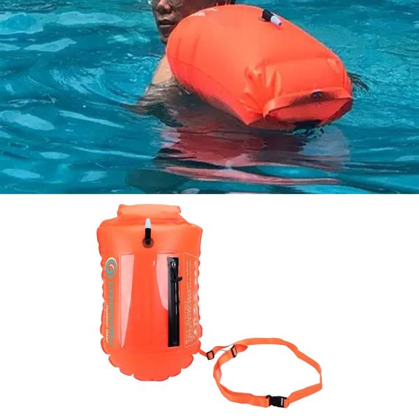 スイムブイ プロフェッショナル 軽量 ハイキング 釣り シュノーケリング用アクセサリー オレンジ