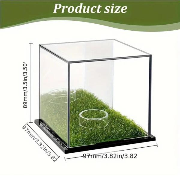 ゴルフボールディスプレイケース ボールホルダー 記念品スタンド キューブホルダー 透明収納ボックス