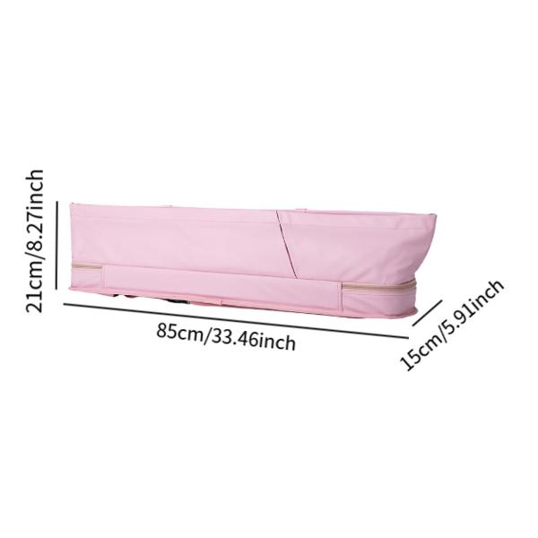 プールキューケース 1/2ジョイントキューケース PUレザー 3x4 ソフトプールキューケース 85cm ピンク