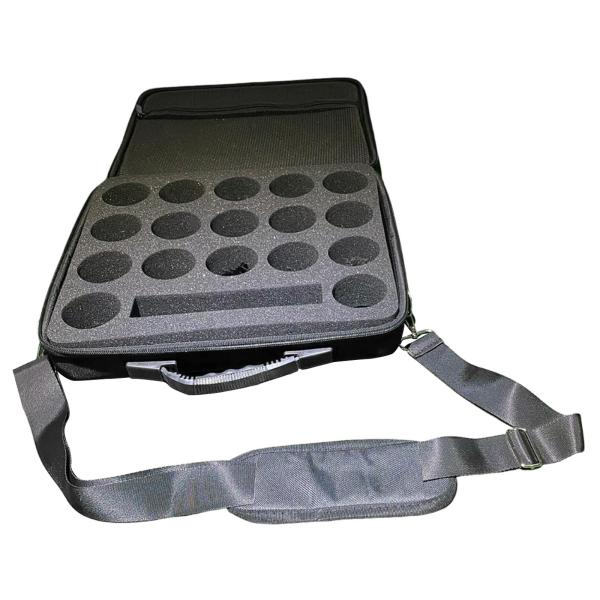 ビリヤードボール1セット用ハンドルホルダー付きプールボールキャリーケース収納バッグ快適