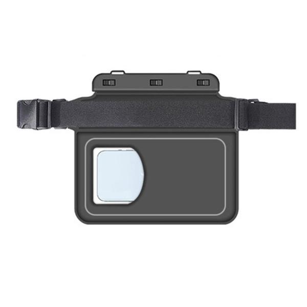 防水携帯電話ウエストパック ユニバーサルフィット ダイバーズ 携帯電話 マネーポーチ カヌー用 ブラック